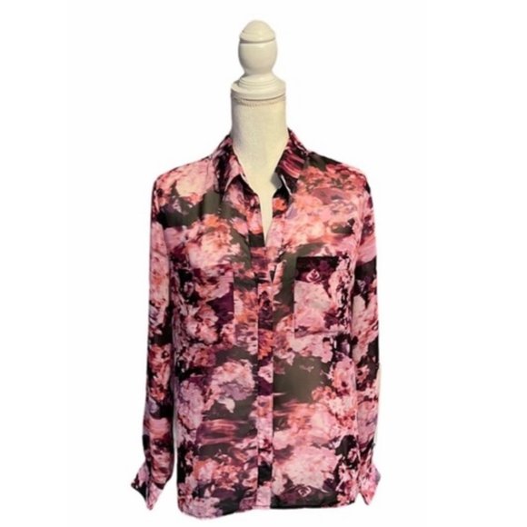 Robert Rodriguez Leslie Floral Popover Blouse Size Medium - Picture 1 of 11